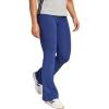 imageadidas Womens Essentials Small Logo Flared LeggingsDark BlueWhite