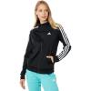 imageadidas Womens Essentials WarmUp Slim 3Stripes Track TopBlack
