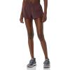 imageadidas Womens Pacer 3Stripes Woven Heather ShortsShadow MaroonShadow Maroon