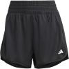 imageadidas Womens Pacer Essentials Knit HighRise Shorts Black XSmall 3quot