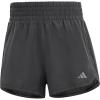 imageadidas Womens Pacer Training 3 Stripes Woven High Rise ShortsBlack