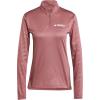 imageadidas Womens Terrex Multi Halfzip Long Sleeve TshirtQuiet Crimson
