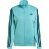 imageadidas Womens Tricot 3Stripes Track TopPowder TealAurora Ivy