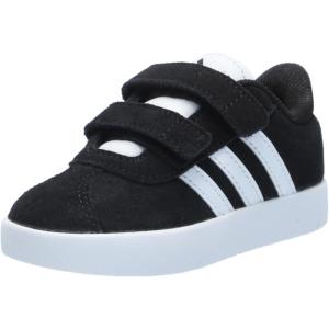 imageAdidas BabyBoys Vl Court 30 Hook ampamp Loop SneakerBlackWhiteWhite