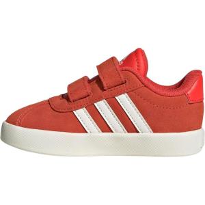 imageAdidas BabyBoys Vl Court 30 Hook ampamp Loop SneakerBright RedWhiteOff White