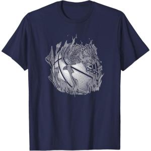imageadidas Badge of Sport Basketball On Fire Graphic TShirtNavy Blue