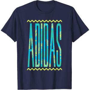 imageadidas Badge of Sport Statement Tropical 90s Graphic TShirtNavy Blue