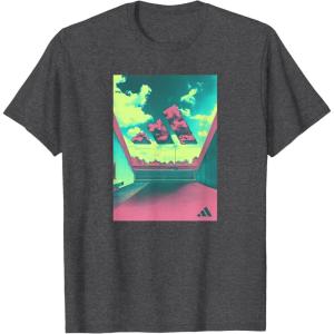 imageadidas Badge of Sport Summer Heat Sky Graphic TShirtDark Heather Grey