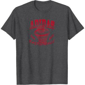 imageadidas Badge of Sport World Hoops Graphic TShirtDark Heather Grey