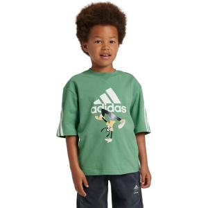 imageadidas Boys Disney Mickey Mouse TShirtPreloved GreenOff White