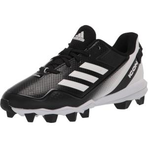 imageadidas Boys Icon 7 Md Baseball ShoeBlackWhiteWhite