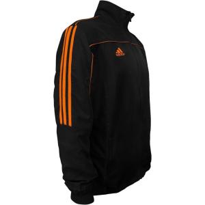 imageadidas Combat Sports Light Track Jacket wClassic 3 StripesBlack Neon Orange