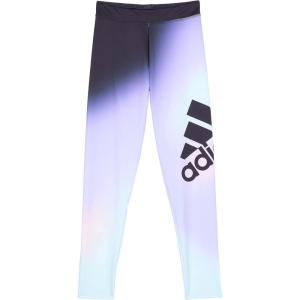 imageadidas Girls Aeroready Performance Long TightsBlack With Violet Tone