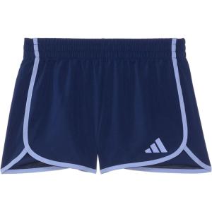 imageadidas Girls Elastic Waistband Retro Woven Gym ShortsDark Blue Adi