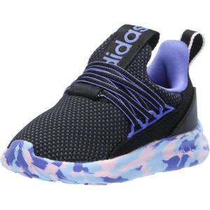 imageadidas Kids Lite Racer Adapt 70 SneakersBlackClear PinkCobalt Blue