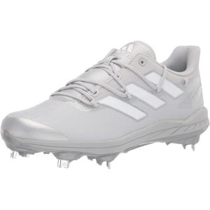 imageadidas Mens Adizero Afterburner 8 CleatsTeam Light GreyWhiteSilver Metallic