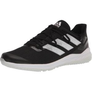 imageadidas Mens Adizero Afterburner 8 Turf Baseball ShoeBlackSilver MetallicWhite