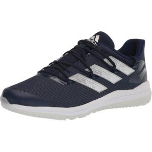 imageadidas Mens Adizero Afterburner 8 Turf Baseball ShoeTeam Navy BlueSilver MetallicWhite