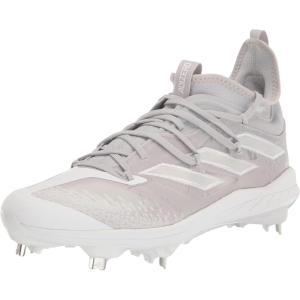 imageadidas Mens Adizero Afterburner Nwv Cleats SneakerTeam Light GreyWhiteWhite