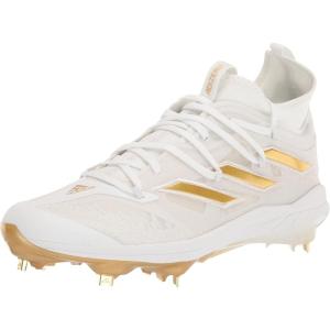 imageadidas Mens Adizero Afterburner Nwv Cleats SneakerWhiteGold MetallicCore White