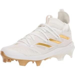 imageadidas Mens Adizero Afterburner Nwv Cleats SneakerWhiteGold MetallicGold Metallic
