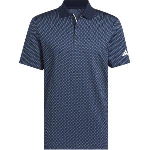 imageadidas Mens Beyond Textured Polo ShirtCollegiate NavyPreloved Ink