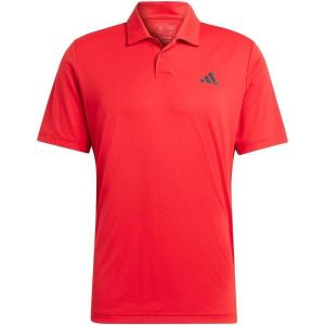 imageadidas Mens Club Short Sleeve Shirt Tennis Casual Casual  BlueBetter Scarlet
