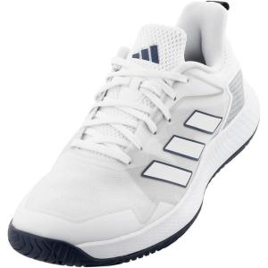 imageadidas Mens Defiant Speed Tennis ShoesWhiteWhiteTeam Navy Blue