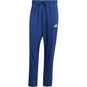 imageadidas Mens Essentials 3Stripes Open Hem Stanford PantsDark BlueWhite