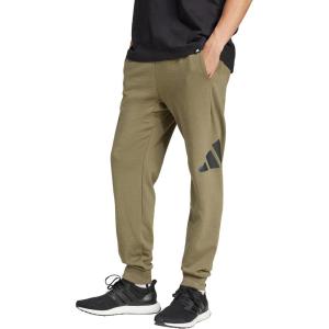 imageadidas Mens Essentials Big Logo French Terry PantsOlive StrataBlack