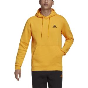 imageadidas Mens Essentials Fleece HoodieSemi Solar GoldBlack