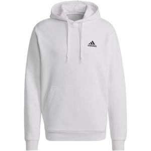 imageadidas Mens Essentials Fleece HoodieWhiteBlack