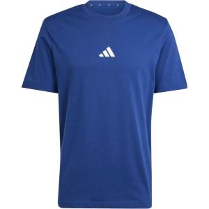 imageadidas Mens Essentials Small Logo Single Jersey TShirtDark BlueWhite