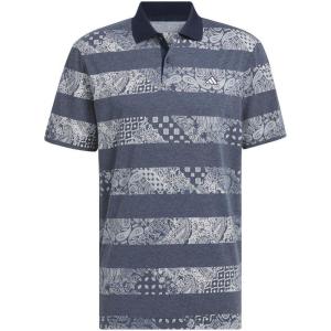 imageadidas Mens GoTo Printed Golf Polo ShirtCollegiate Navy