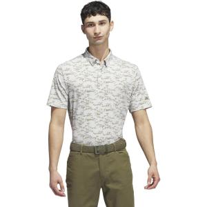 imageadidas Mens GoTo Printed Golf Polo ShirtWhite
