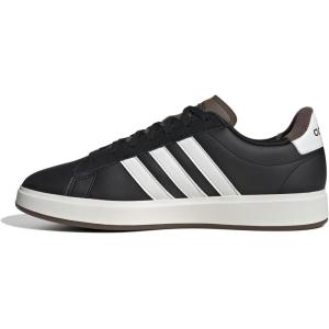 imageadidas Mens Grand Court 20 Tennis ShoeBlackOff WhiteEarth Strata