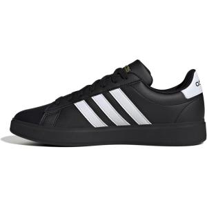 imageadidas Mens Grand Court 20 Tennis ShoeBlackWhiteGold Metallic