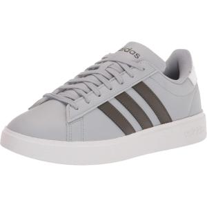imageadidas Mens Grand Court 20 Tennis ShoeHalo SilverShadow OliveWhite