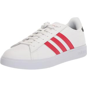 imageadidas Mens Grand Court 20 Tennis ShoeWhiteBetter ScarletBlack