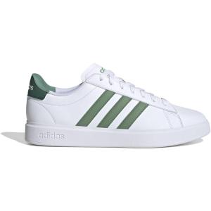 imageadidas Mens Grand Court 20 Tennis ShoeWhitePreloved GreenCollegiate Green