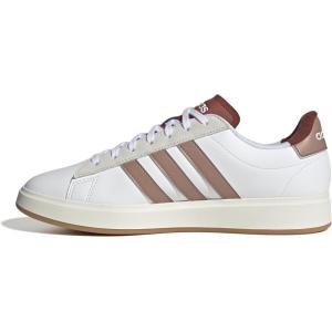 imageadidas Mens Grand Court 20 Tennis ShoeWhiteWarm ClayPreloved Ruby