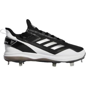 imageadidas Mens Icon 7 Baseball ShoeCblackSilvmtFtwwht