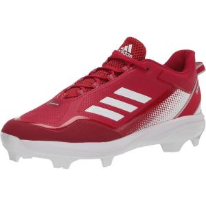 imageadidas Mens Icon 7 Baseball ShoeTeam Power RedSilver MetallicWhite