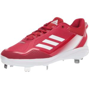 imageadidas Mens Icon 7 Baseball ShoeWhiteTeam Power RedSolar Red