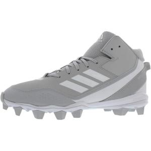 imageadidas Mens Icon 7 Mid Baseball ShoeGreyWhite