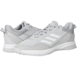 imageadidas Mens Icon 7 Turf Baseball ShoeTeam Light GreyWhiteSilver Metallic