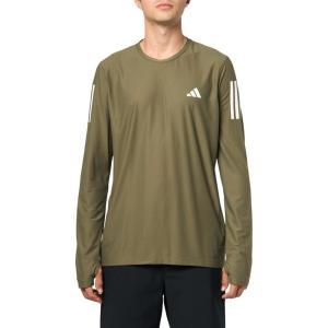imageadidas Mens Own The Run Long Sleeve TShirtOlive Strata