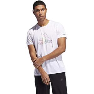 imageadidas Mens Own The Run Pride TeeWhite