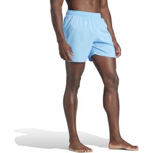 imageadidas Mens Standard Solid Classics Length Swim ShortsBlue BurstWhite