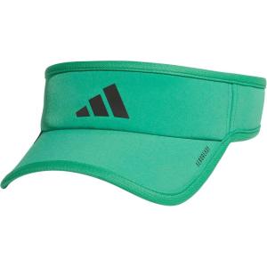 imageadidas Mens Superlite Adjustable Fit Sport Performance VisorSemi Court GreenBlack30